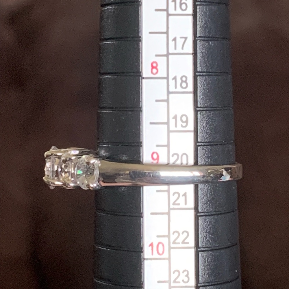 CHARLES WINSTON FOR BELLA LUCE 4.59CTW RHODIUM OVER STERLING SILVER RING - Picture 10 of 14